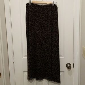 J Jill Brown Black Skirt